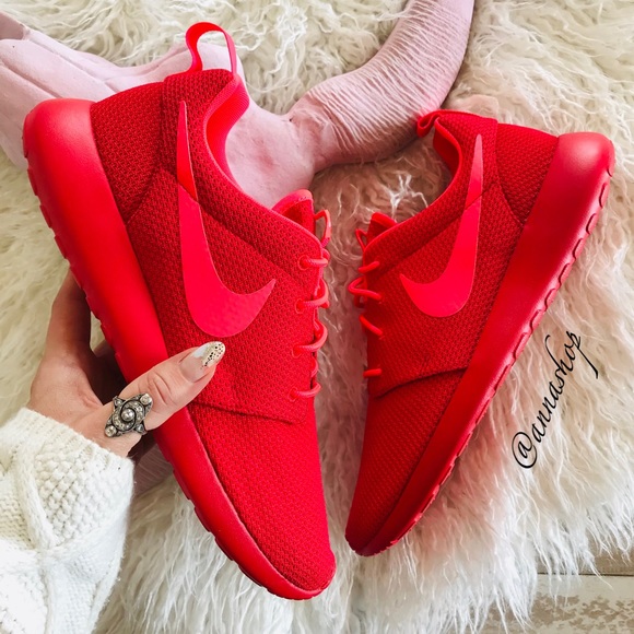 Nike Shoes - NWT Nike ID Custom Roshe One Red